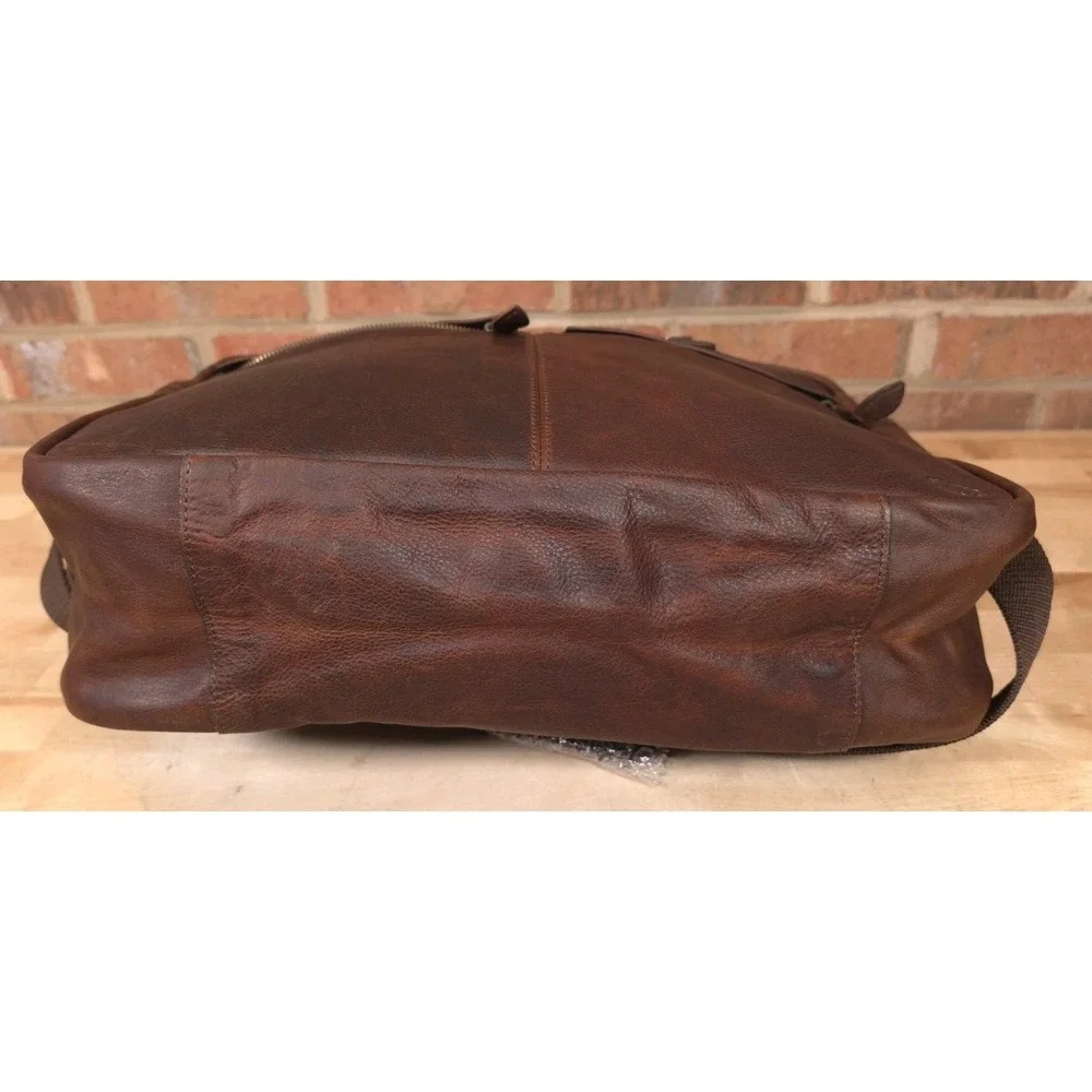 Buffalo Jackson Trading Co. Walker Leather Duffle Bag Vintage Oak